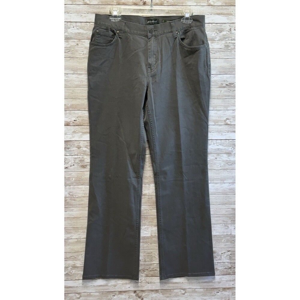 Eddie Bauer Womens 10 Five Pocket Stretch Twill Jeans Olive Green NWT
